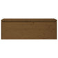 Wandkast 100X30X35 Cm Massief Grenenhout Honingbruin