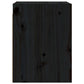 Wandkast 30X30X40 Cm Massief Grenenhout Zwart
