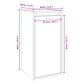Wandkast 30X30X60 Cm Massief Grenenhout Honingbruin