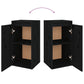 Wandkast 30X30X60 Cm Massief Grenenhout Zwart