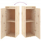 Wandkasten 2 St 30X30X80 Cm Massief Grenenhout