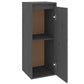 Wandkast 30X30X80 Cm Massief Grenenhout Grijs