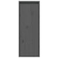 Wandkasten 2 St 30X30X80 Cm Massief Grenenhout Grijs