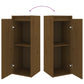 Wandkasten 2 St 30X30X80 Cm Massief Grenenhout Honingbruin