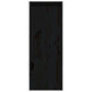 Wandkasten 2 St 30X30X80 Cm Massief Grenenhout Zwart