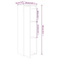 Wandkasten 2 St 30X30X100 Cm Massief Grenenhout