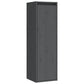 Wandkast 30X30X100 Cm Massief Grenenhout Grijs
