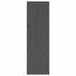 Wandkast 30X30X100 Cm Massief Grenenhout Grijs