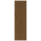 Wandkast 30X30X100 Cm Massief Grenenhout Honingbruin
