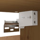 Wandkast 30X30X100 Cm Massief Grenenhout Honingbruin