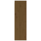 Wandkasten 2 St 30X30X100 Cm Massief Grenenhout Honingbruin