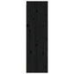 Wandkast 30X30X100 Cm Massief Grenenhout Zwart