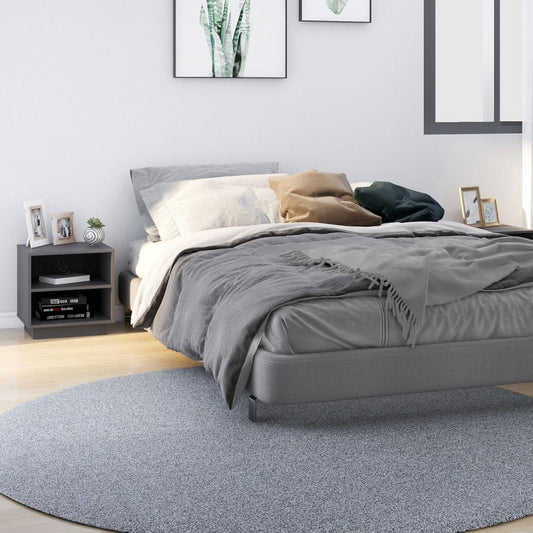 Nachtkastjes 2 St 40X34X40 Cm Massief Grenenhout Grijs
