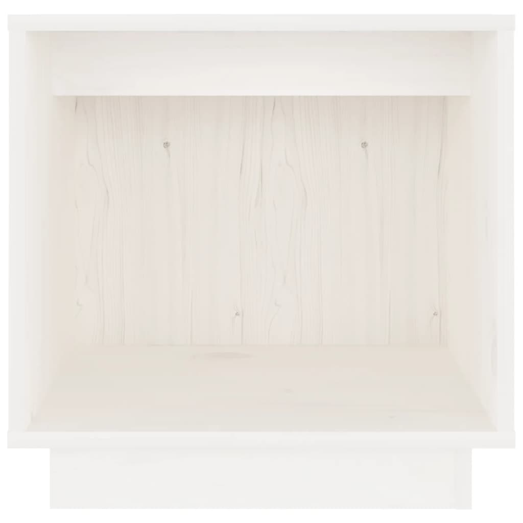 Nachtkastjes 2 St 40X30X40 Cm Massief Grenenhout Wit