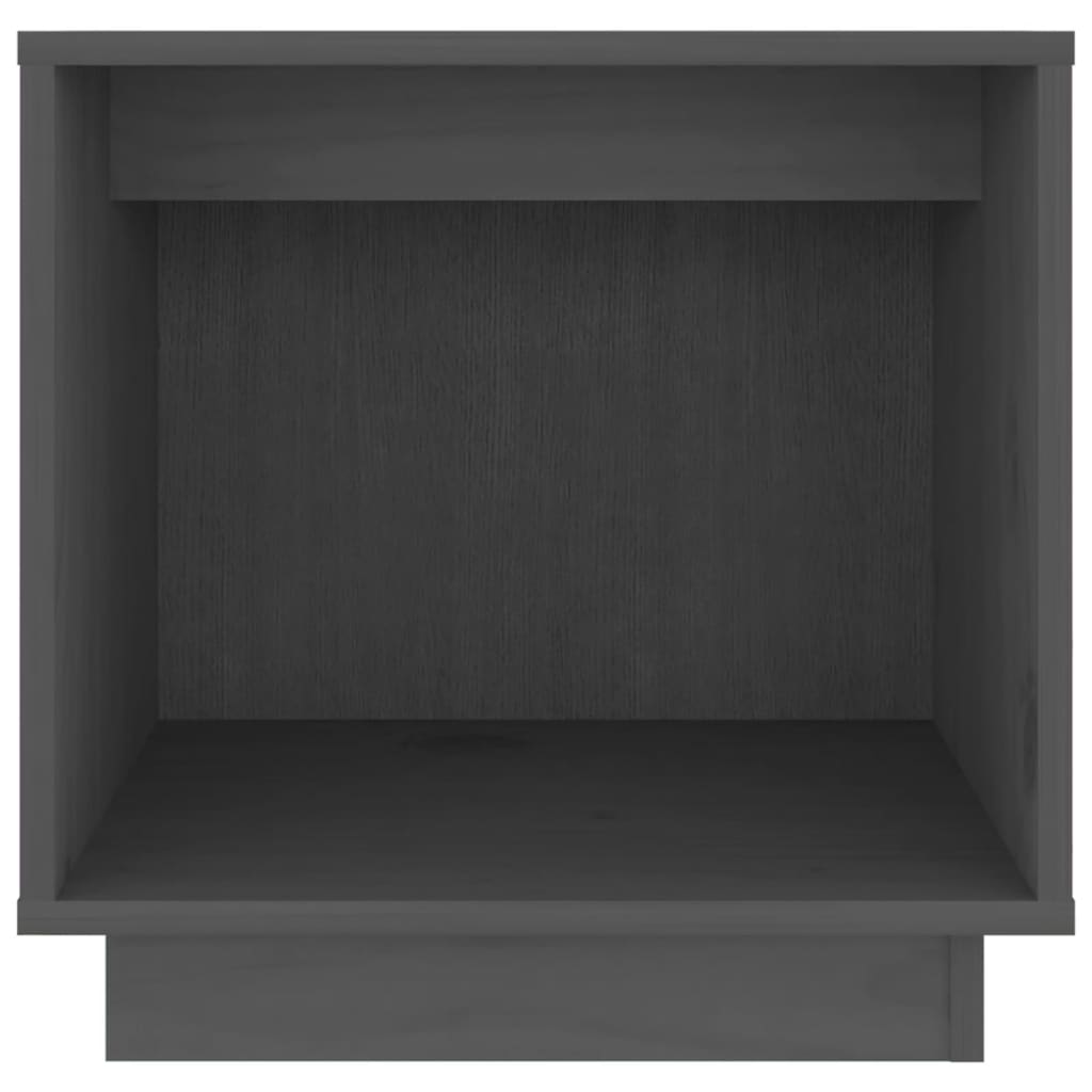 Nachtkastje 40X30X40 Cm Massief Grenenhout Grijs