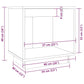 Nachtkastjes 2 St 40X30X40 Cm Massief Grenenhout Grijs