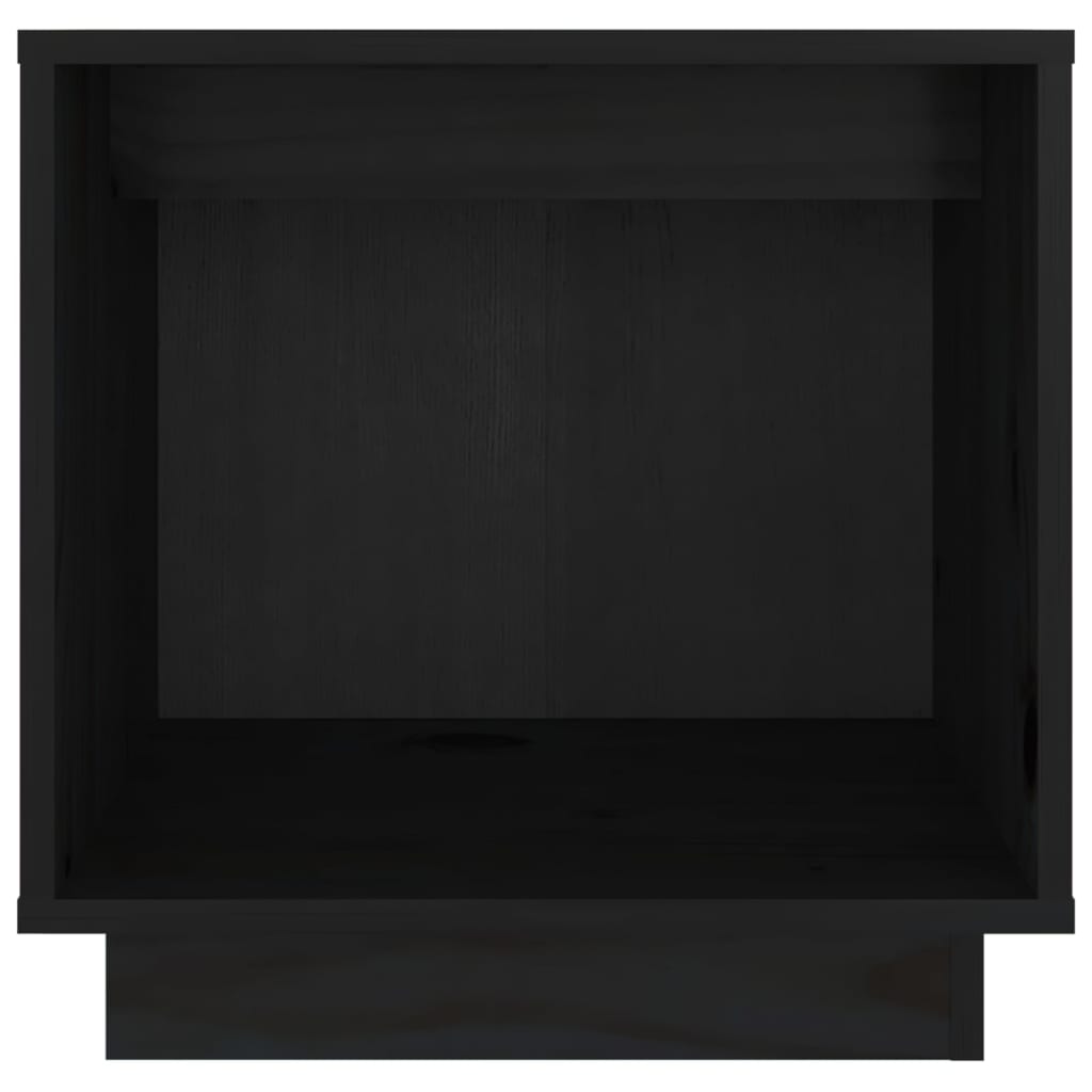 Nachtkastjes 2 St 40X30X40 Cm Massief Grenenhout Zwart