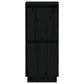 Dressoirs 2 St 31,5X34X75 Cm Massief Grenenhout Zwart