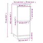 Dressoirs 2 St 31,5X34X75 Cm Massief Grenenhout Zwart