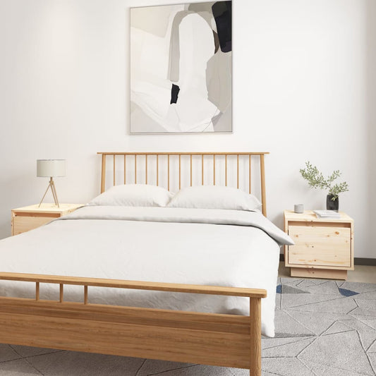 Nachtkastjes 2 St 35X34X32 Cm Massief Grenenhout