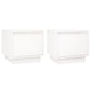 Nachtkastjes 2 St 35X34X32 Cm Massief Grenenhout Wit