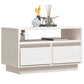 Tv-Meubel 60X35X37 Cm Massief Grenenhout Wit
