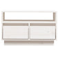 Tv-Meubel 60X35X37 Cm Massief Grenenhout Wit