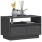 Tv-Meubel 60X35X37 Cm Massief Grenenhout Grijs