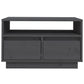 Tv-Meubel 60X35X37 Cm Massief Grenenhout Grijs