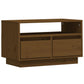 Tv-Meubel 60X35X37 Cm Massief Grenenhout Honingbruin