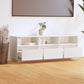 Tv-Meubel 140X37X50 Cm Massief Grenenhout Wit