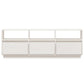 Tv-Meubel 140X37X50 Cm Massief Grenenhout Wit