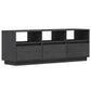 Tv-Meubel 140X37X50 Cm Massief Grenenhout Grijs