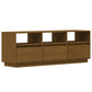 Tv-Meubel 140X37X50 Cm Massief Grenenhout Honingbruin