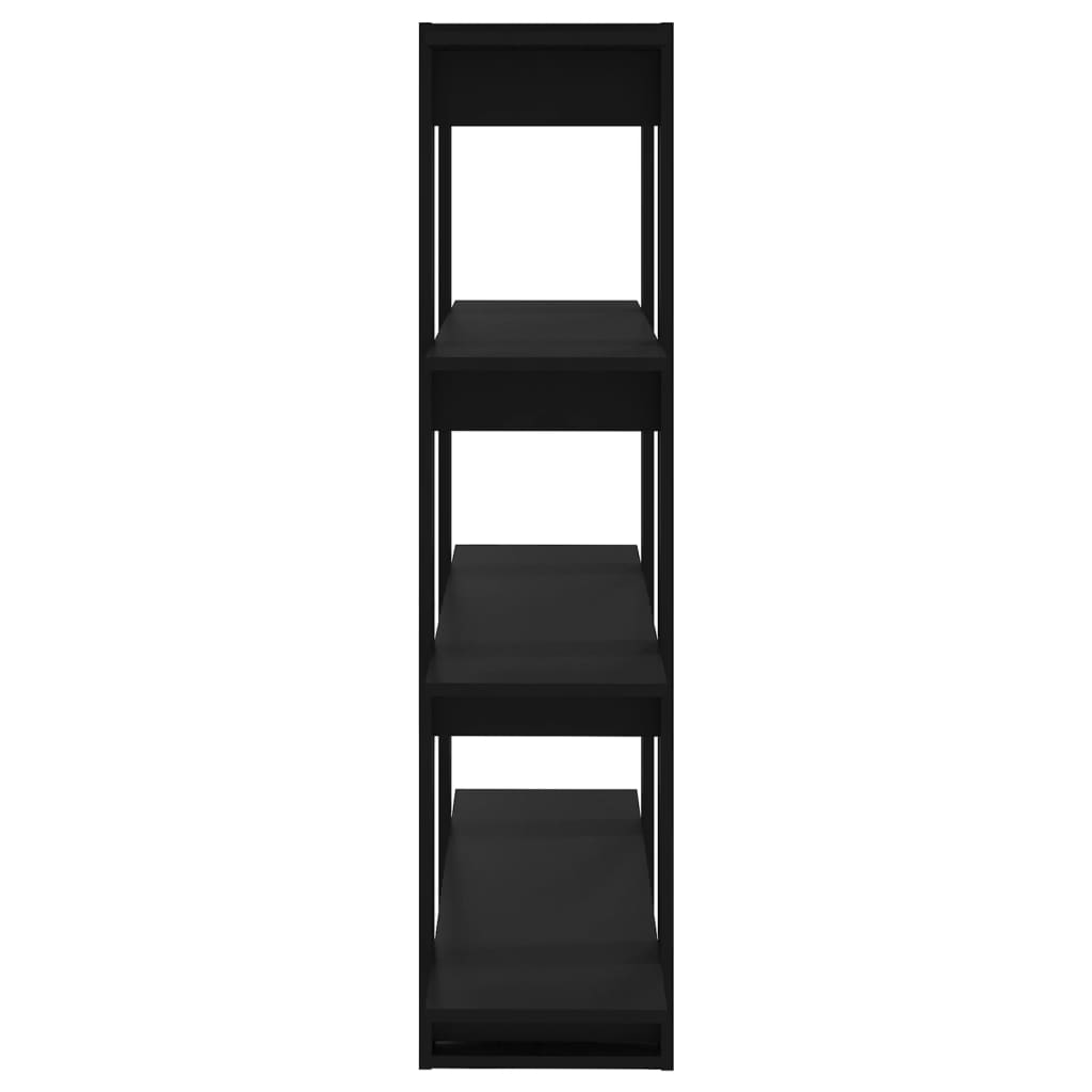 Boekenkast/Kamerscherm 100X30X123,5 Zwart