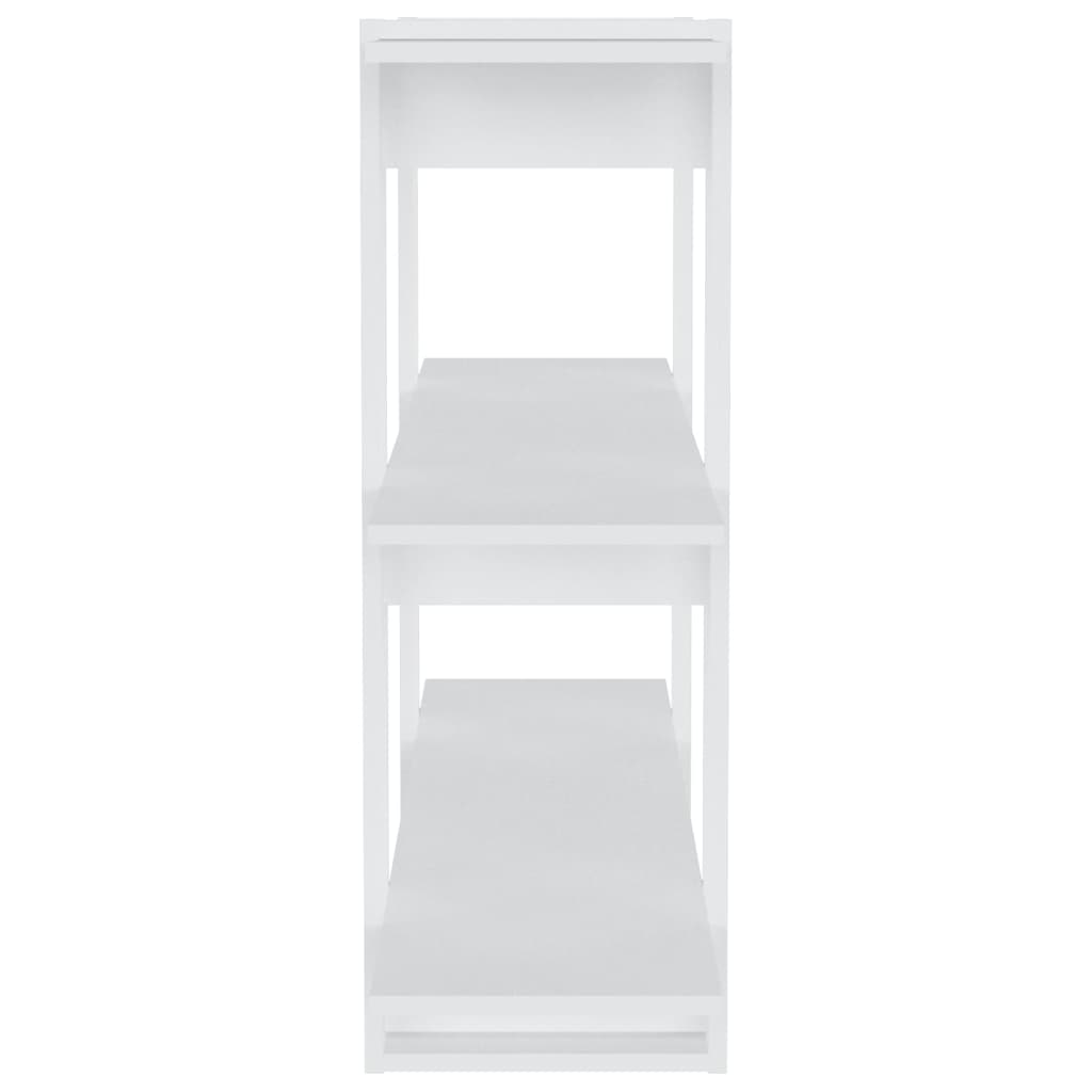 Boekenkast/Kamerscherm 100X30X87 Cm Wit