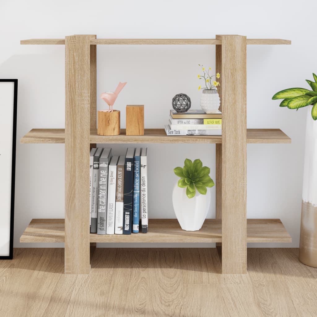 Boekenkast/Kamerscherm 100X30X87 Cm Sonoma Eikenkleurig