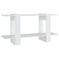 Boekenkast 100X30X51 Cm Bewerkt Hout Wit