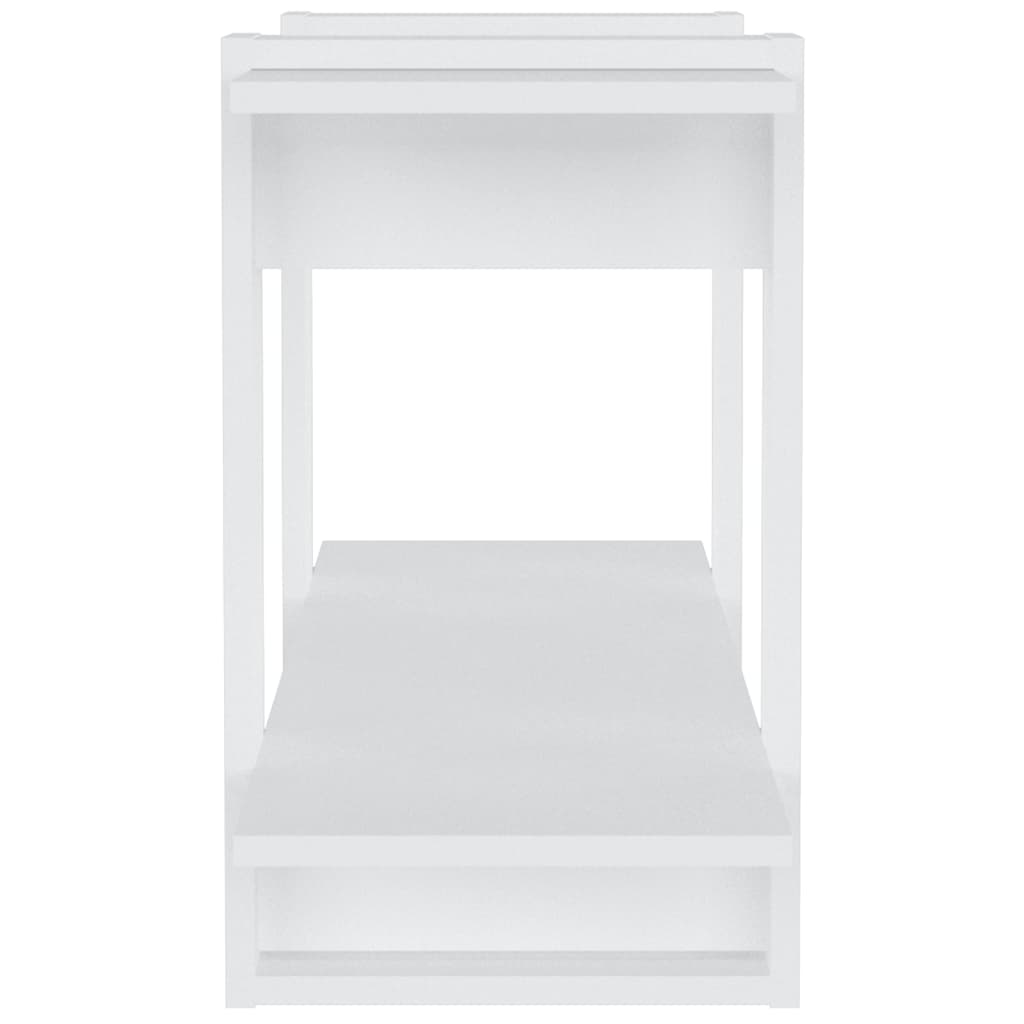 Boekenkast 100X30X51 Cm Bewerkt Hout Wit
