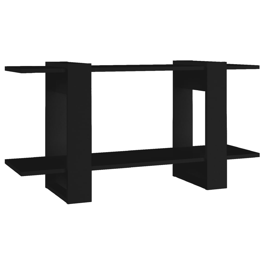 Boekenkast 100X30X51 Cm Bewerkt Hout Zwart