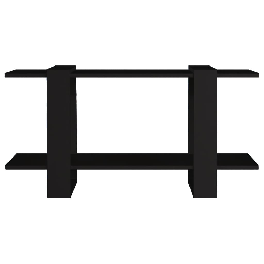 Boekenkast 100X30X51 Cm Bewerkt Hout Zwart