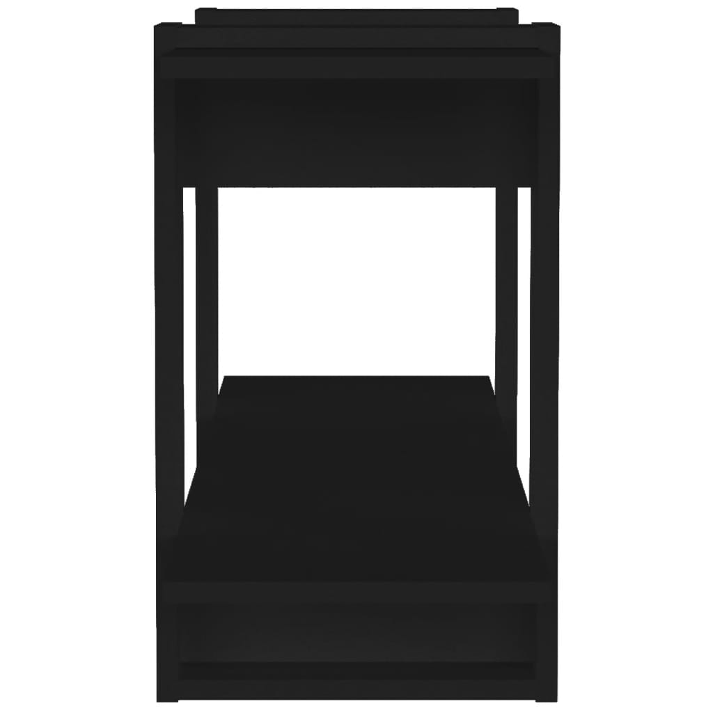 Boekenkast 100X30X51 Cm Bewerkt Hout Zwart