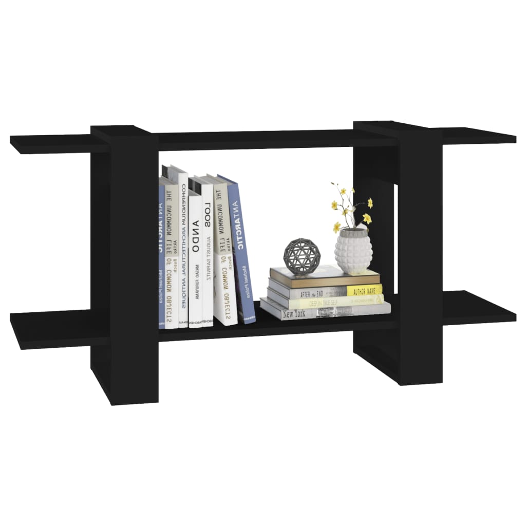 Boekenkast 100X30X51 Cm Bewerkt Hout Zwart