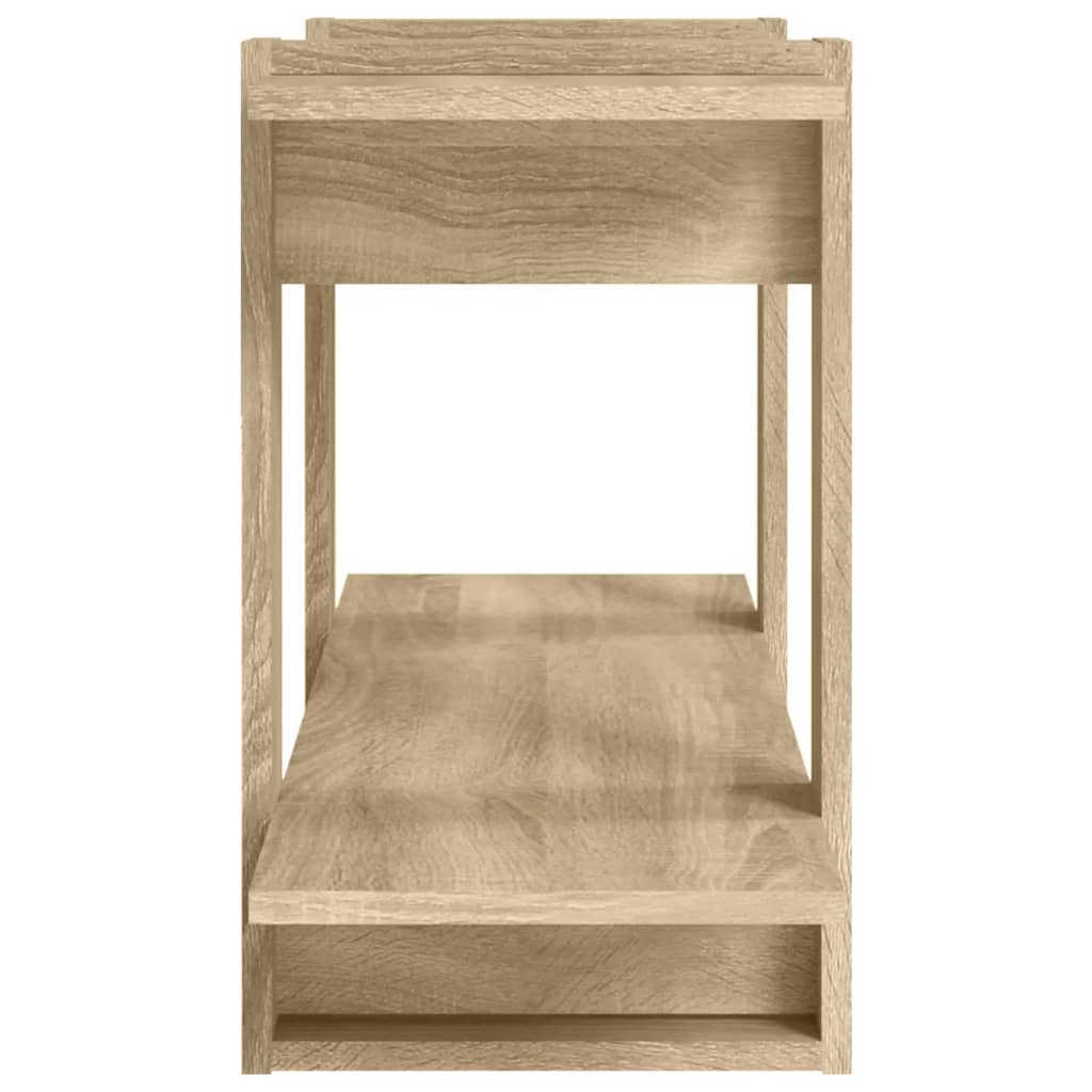 Boekenkast 100X30X51 Cm Bewerkt Hout Sonoma Eikenkleurig