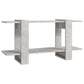 Boekenkast 100X30X51 Cm Bewerkt Hout Betongrijs
