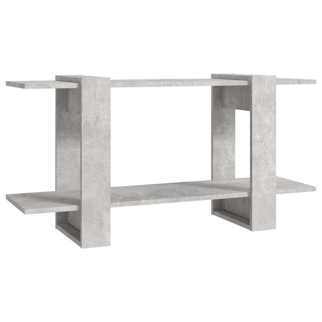 Boekenkast 100X30X51 Cm Bewerkt Hout Betongrijs