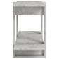 Boekenkast 100X30X51 Cm Bewerkt Hout Betongrijs