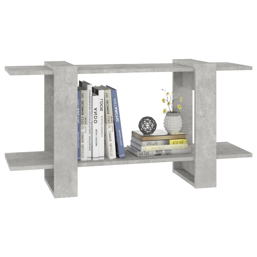 Boekenkast 100X30X51 Cm Bewerkt Hout Betongrijs