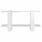 Boekenkast 100X30X51 Cm Bewerkt Hout Hoogglans Wit