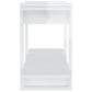 Boekenkast 100X30X51 Cm Bewerkt Hout Hoogglans Wit